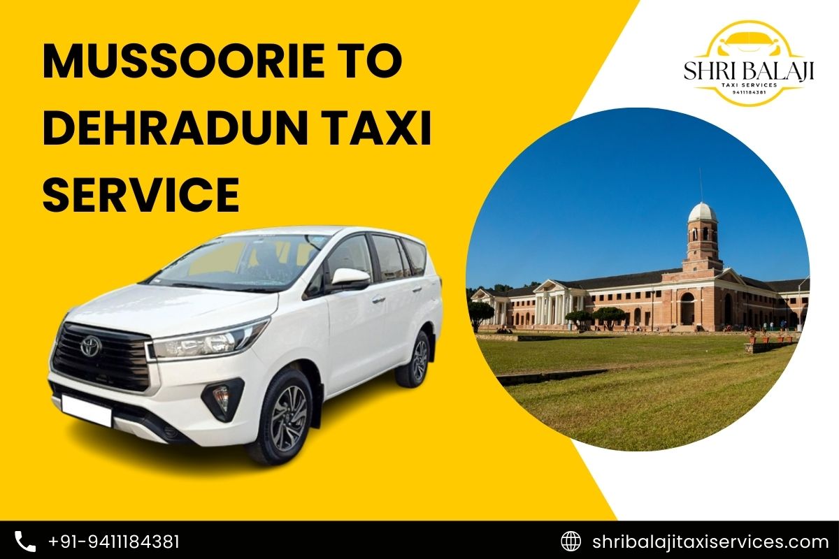 Mussoorie to Dehradun Taxi Service